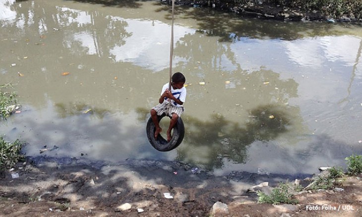 Esgoto a céu aberto