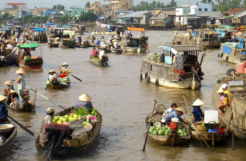 Cai Rang Floating Market - Mekong Delta