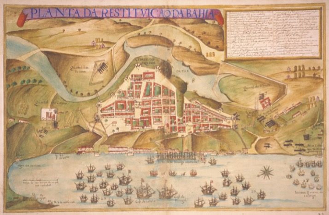 Mapa de Salvador século XVI